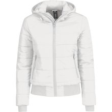 Chaqueta acolchada con capucha mujer Blanco L