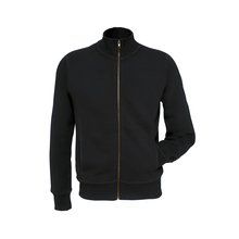 Chaqueta de algodón con cremallera Black S