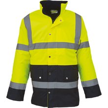 Chaqueta alta visibilidad impermeable Amarillo S