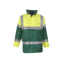 Chaqueta Alta Visibilidad Impermeable Cortavientos Hi Vis Yellow / Green S