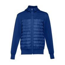 Chaqueta con capucha de tafetán Azul Royal S