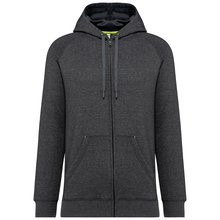 Chaqueta con capucha Unisex Negro / Gris S