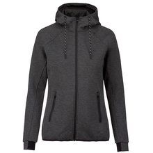 Chaqueta de chándal con capucha mujer Gris XL