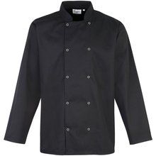 Chaqueta de chef con botones a presión Black XS