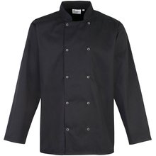 Chaqueta de chef con botones a presión Negro XS