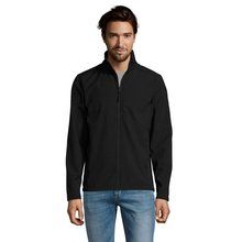 Chaqueta Hombre Softshell con Forro Polar Negro 3XL