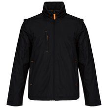 Chaqueta con mangas removibles Black / Orange S