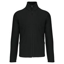 Chaqueta micropolar con cremallera hombre Black S