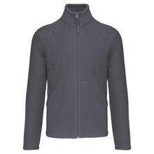 Chaqueta micropolar con cremallera hombre Gris 4XL