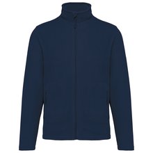 Chaqueta micropolar reciclada unisex Azul 3XL