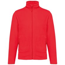 Chaqueta micropolar reciclada unisex Rojo S