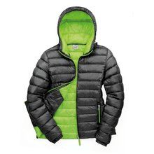 Chaqueta nylon acolchada mujer Black / Lime XS