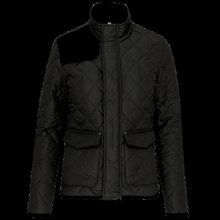 Chaqueta de rombos acolchada para hombre Black S