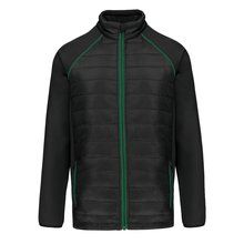 Chaqueta Softshell de dos capas unisex Black / Kelly Green XS