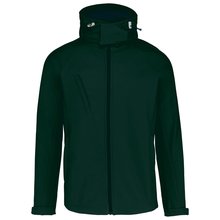 Chaqueta softshell con capucha extraíble Verde XXL