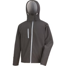 Chaqueta Softshell con capucha hombre Negro XXL