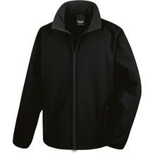 Chaqueta Softshell hombre transpirable y cortavientos Black / Black S