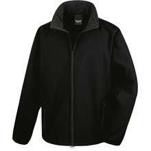 Chaqueta Softshell hombre transpirable y cortavientos Negro S