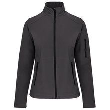 Chaqueta softshell impermeable para muer Gris S