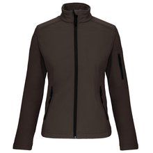 Chaqueta softshell impermeable para muer Marrón 3XL