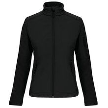 Chaqueta softshell impermeable para muer Negro 3XL