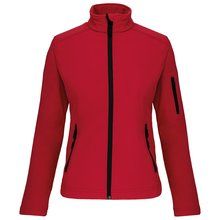 Chaqueta softshell impermeable para muer Rojo L