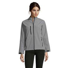 Chaqueta Softshell Impermeable Mujer 340g Gris Jaspeado L