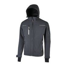 Chaqueta softshell impermeable transpirable Asphalt Grey S