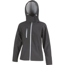 Chaqueta Softshell mujer con capucha Negro L