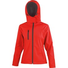 Chaqueta Softshell mujer con capucha Rojo XL