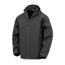 Chaqueta softshell negra reciclada Negro M