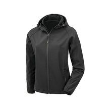 Chaqueta softshell reciclada con capucha mujer Black XS