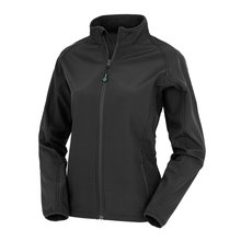 Chaqueta softshell reciclada mujer Negro L