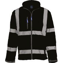 Chaqueta Softshell con Tiras reflectantes Black S