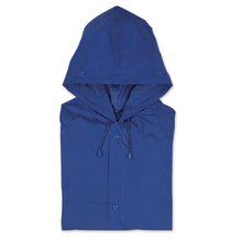 Chubasquero impermeable de PVC blado Azul