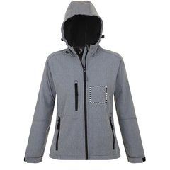 Chaqueta mujer impermeable con capucha | Pecho