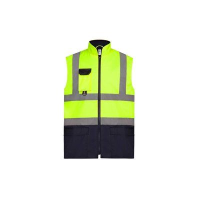 Chaleco Acolchado Alta Visibilidad Hi Vis Yellow / Navy L