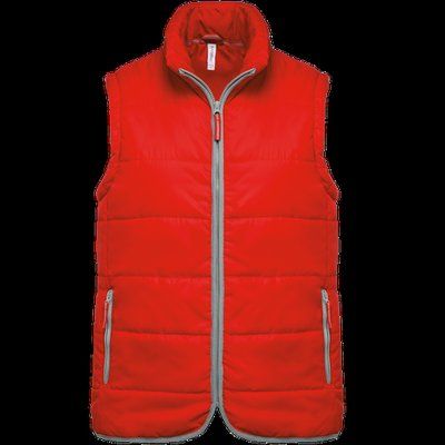 Chaleco acolchado con bolsillos y cremallera Red 4XL