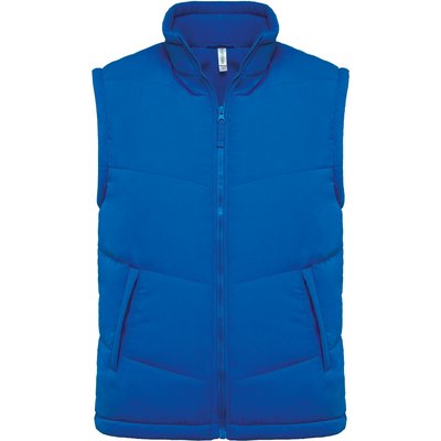 Chaleco acolchado unisex con forro polar Azul XL