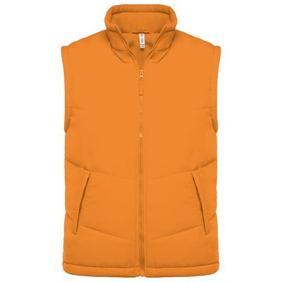 Chaleco acolchado unisex con forro polar Naranja XS