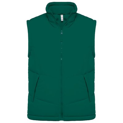 Chaleco acolchado unisex con forro polar Verde XL