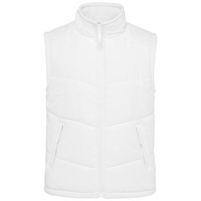 Chaleco acolchado unisex con forro polar White XS