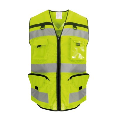 Chaleco alta visibilidad con bolsillos Hi Vis Yellow Mesh 3XL