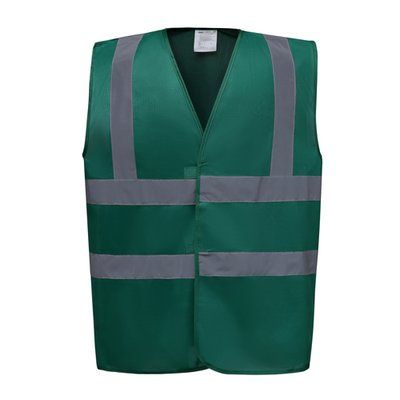 Chaleco alta visibilidad poliéster Velcro Paramedic Green XL