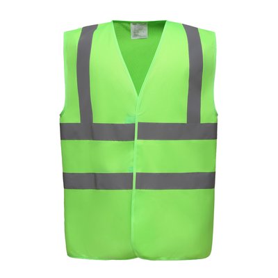 Chaleco alta visibilidad poliéster Velcro Verde XL