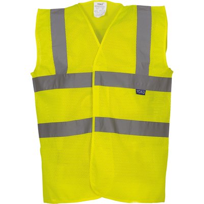 Chaleco alta visibilidad reciclado Amarillo 3XL