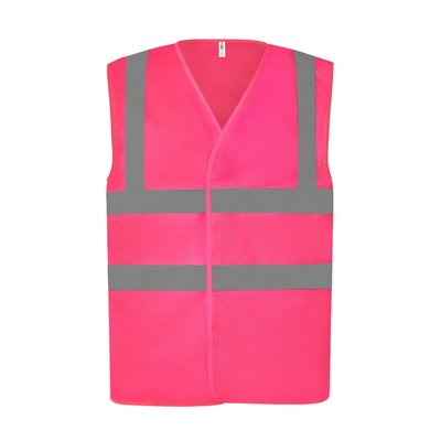 Chaleco alta visibilidad reciclado Rosa 3XL