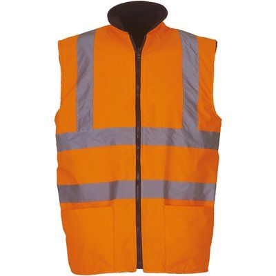 Chaleco de alta visibilidad reversible Hi Vis Orange M