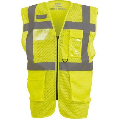 Chaleco alta visibilidad ropa laboral Hi Vis Yellow L