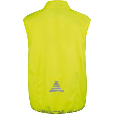 Chaleco ciclismo cortavientos reflectante Neon Lime M